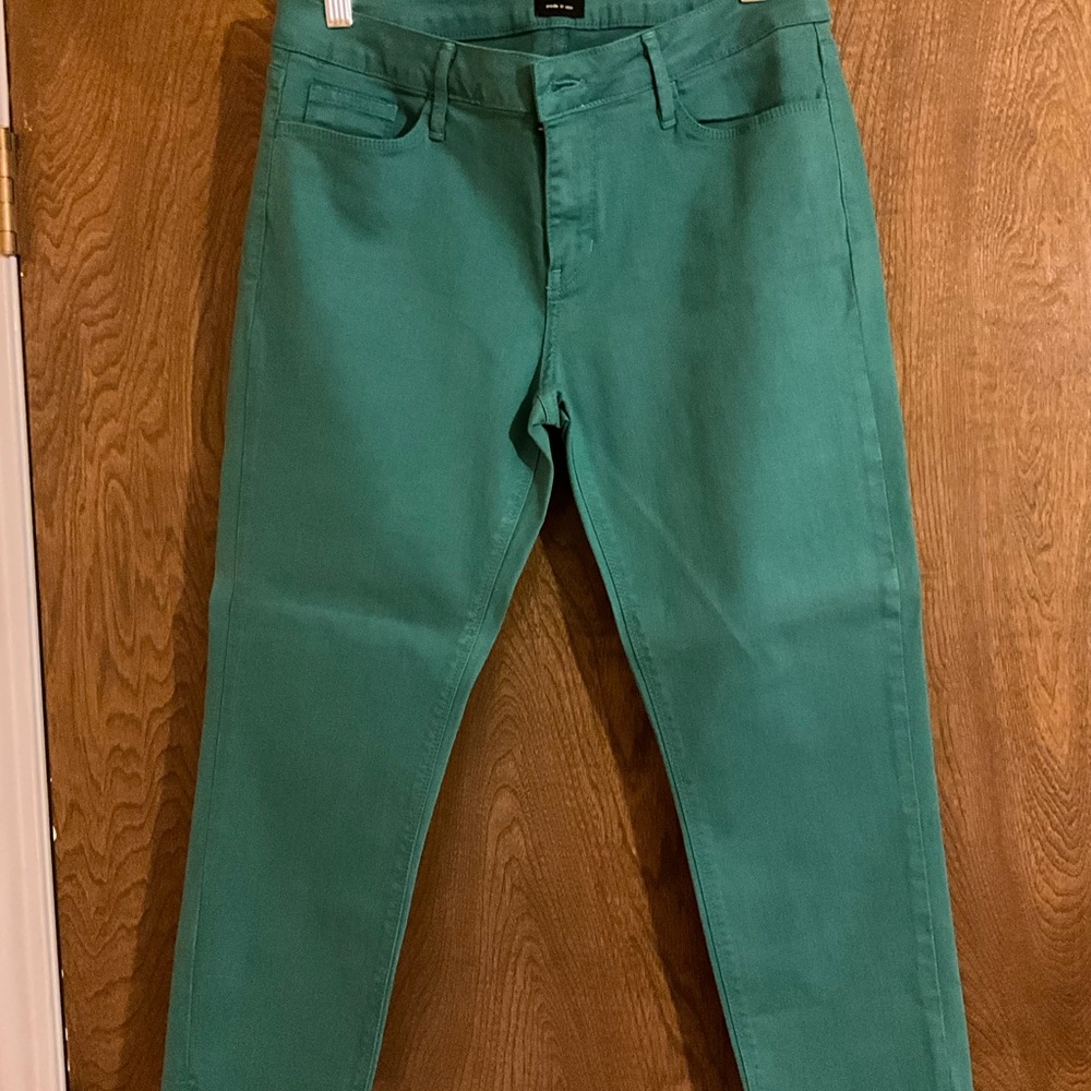 Just Black Womens Teal Slim Jeans